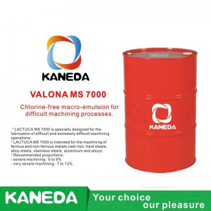KANEDA LACTUCA MS 7000 Macroemulsão sem cloro para processos de usinagem difíceis.