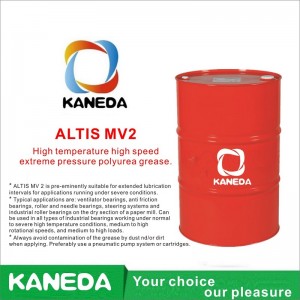 KANEDA ALTIS MV2 Graxa de poliuréia de alta velocidade e alta pressão para altas temperaturas.
