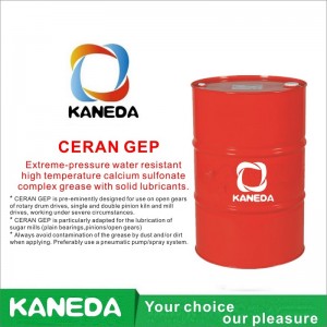 KANEDA CERAN GEP Graxa complexa de sulfonato de cálcio e alta temperatura, resistente à água e sob pressão, com lubrificantes sólidos.